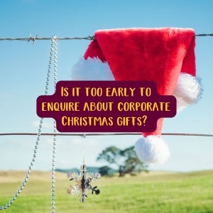 Sustainable Christmas Hampers Is it too early to enquire about corporate Christmas gifts