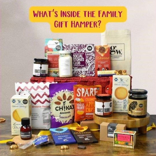 What’s Inside the Social Enterprise Hamper? Featuring the Family Gift Hamper from Our Ethical Hampers Range.