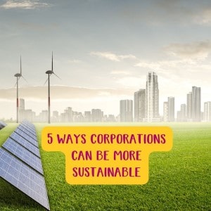 5 ways corporations can be more sustainable
