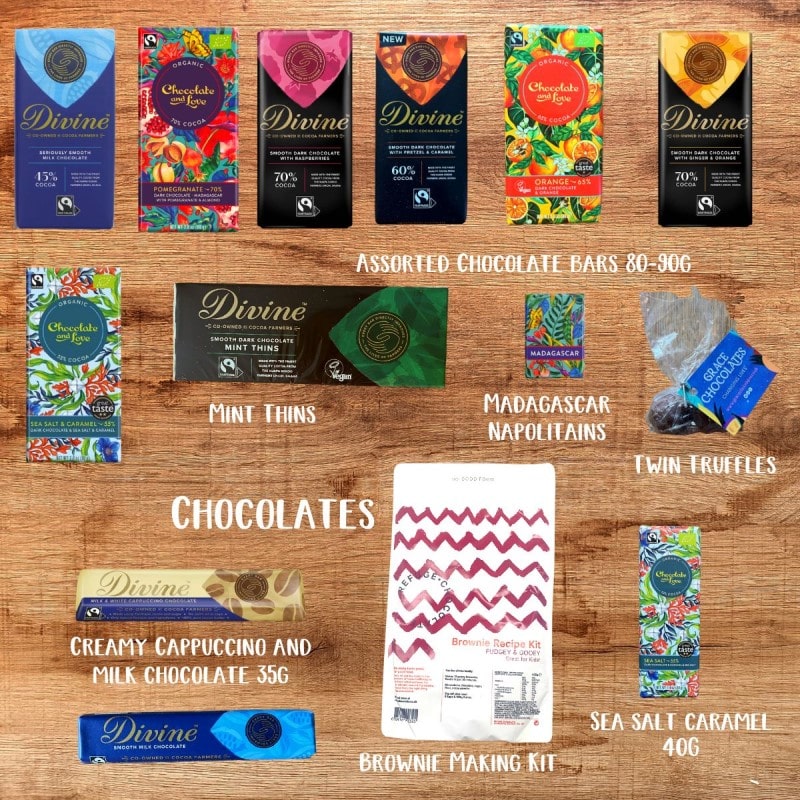 Choose from a range of chocolate treats