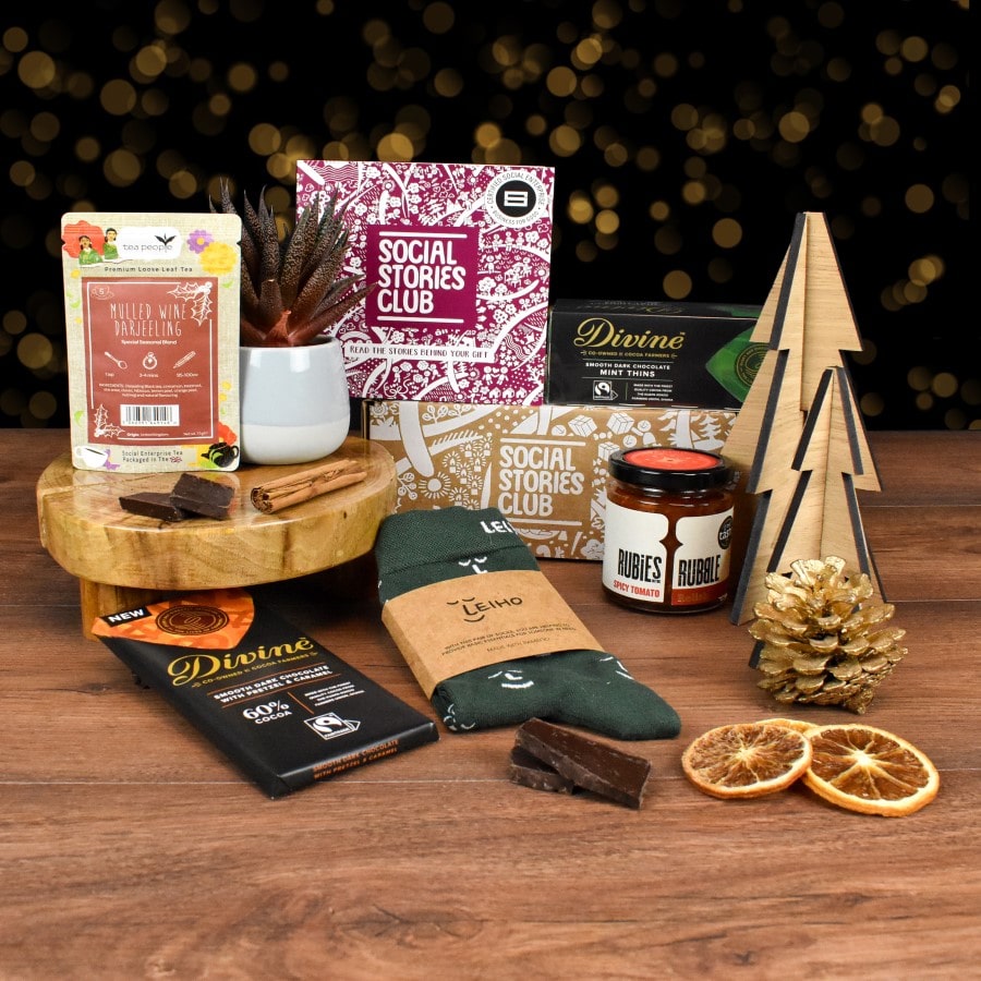 Christmas Gift Box with social impact products