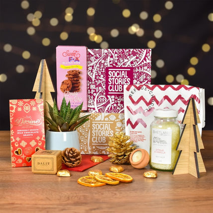 Gift Box for Couples by Social Stories Club, featuring ethically sourced treats and sustainable products perfect for shared moments.