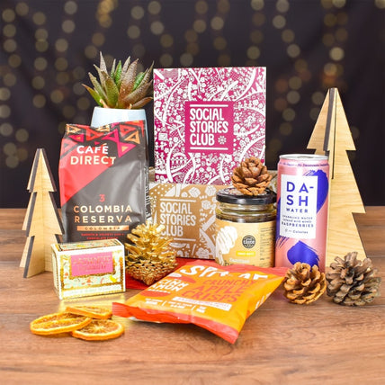 Gift Box Made Without Nuts by Social Stories Club, featuring ethically sourced treats supporting sustainability.