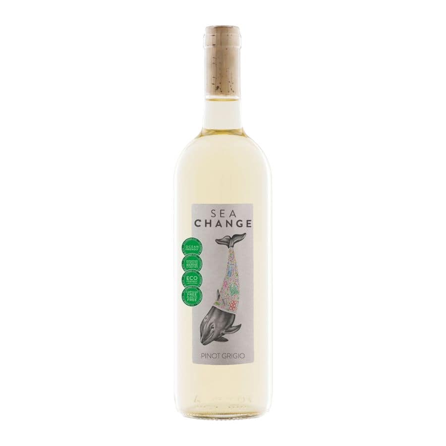 Crisp Pinot Grigio wine with bright citrus and green apple notes, part of the Wine Gift Box selection.