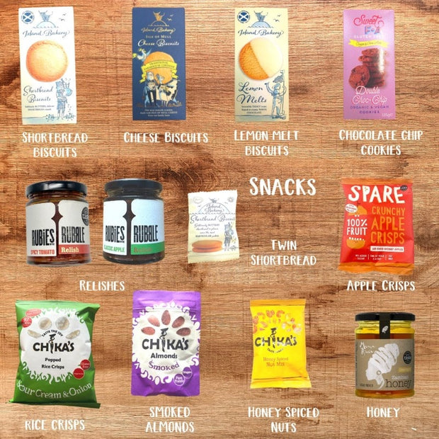 Choose from a range of snacks