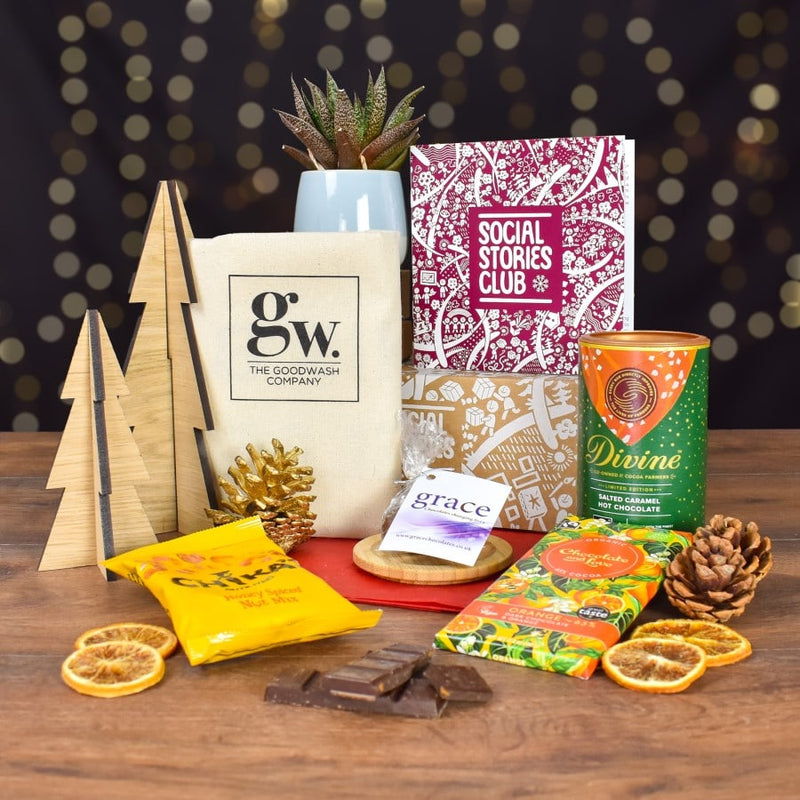 Thank You Gift Box by Social Stories Club, featuring ethically sourced treats supporting social and environmental causes.