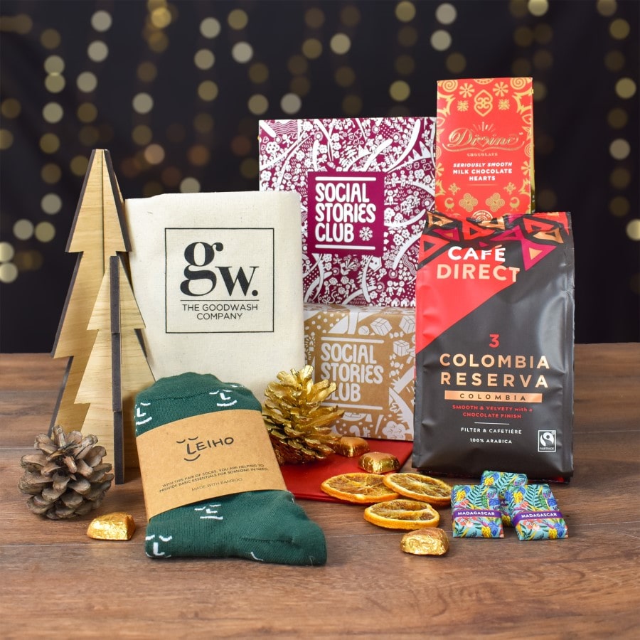 Thinking of You Gift Box by Social Stories Club, featuring socially conscious treats and sustainable products.