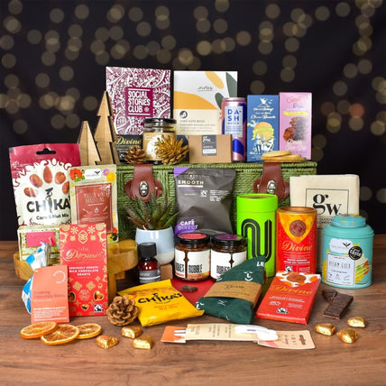 Ultra Impact Gift Hamper by Social Stories Club, featuring premium, ethically sourced treats and self-care items.