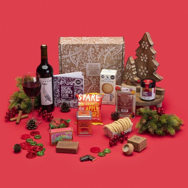 Christmas Treat Wine Box (UK) - Postal.io - Social Stories Club
