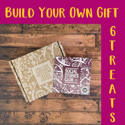Build Your Own Gift Box - 6 Treats. This is an image of a luxury gift box when you decide the six social enterprise products that will go inside. 