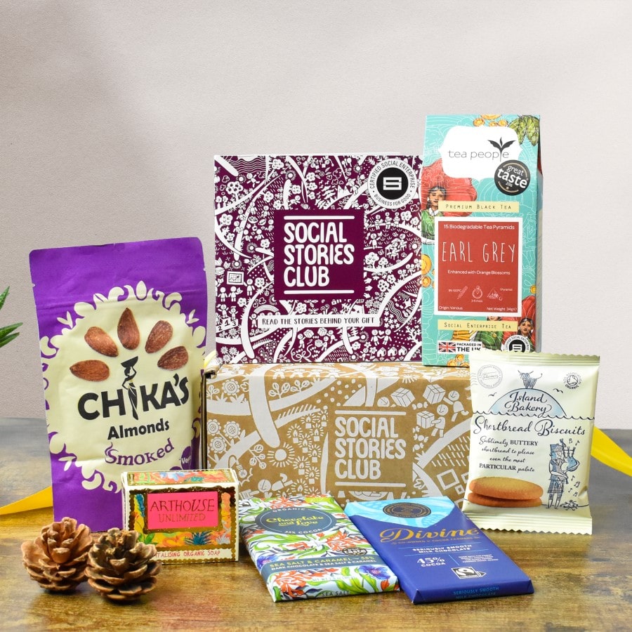 Happy Birthday Gift Box. This social stories box is the perfect gift for celebrating birthdays for those who love gifting sustainably.