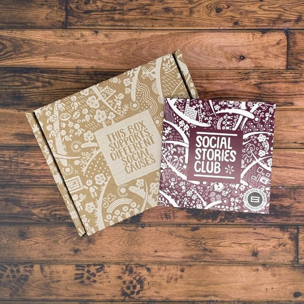 Social Stories Club Small Gift Box. Sustainable gift box. 