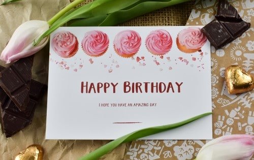 Happy Birthday (Cupcakes) Card - Social Stories Club